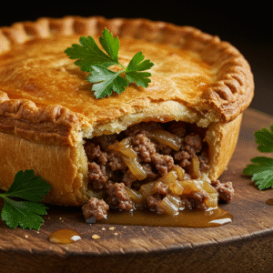 Mince onion Pie