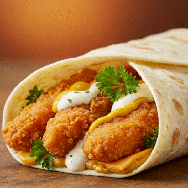 Southern Fried Chicken Strips Wrap